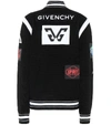 GIVENCHY KNIT WOOL VARSITY JACKET,P00446783