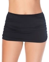 Magicsuit Shirred Skirted Bikini Bottom In Black
