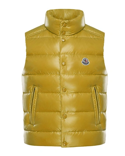 Moncler Kids' Tib Quilted Puffer Vest In Yellow