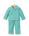Petite Plume Kids' Gingham Flannel Pajama Set, Size 2-10 In Green Gingham