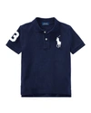 Polo Ralph Lauren Boy's Big Pony Pique Knit Polo In Navy