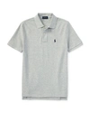 Polo Ralph Lauren Short-sleeve Logo Embroidery Polo Shirt In Gray