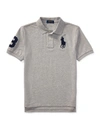 Polo Ralph Lauren Big Pony Pique Knit Polo In Gray