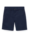Polo Ralph Lauren Flat Front Chino Shorts In Navy