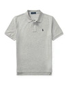 Polo Ralph Lauren Kids' Short-sleeve Logo Embroidery Polo Shirt In Gray Heather