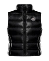 Moncler Girl's Ghany Quilted Zip-front Vest In Black