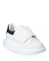 Alexander Mcqueen Touch-strap Extended Sole Sneakers In White