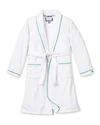 PETITE PLUME KID'S FLANNEL CONTRAST PIPING ROBE,PROD227190613