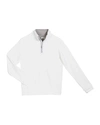 Peter Millar Stretch Terry Quarter Zip Popover, Youth In White