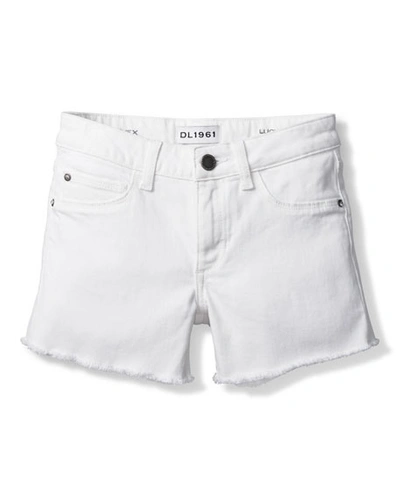 DL PREMIUM DENIM GIRL'S LUCY CUT OFF DENIM SHORTS,PROD227490065