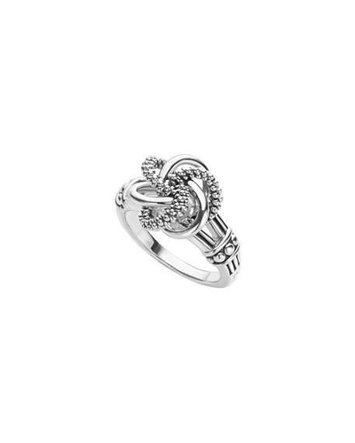 Lagos Love Knot Ring In Gray