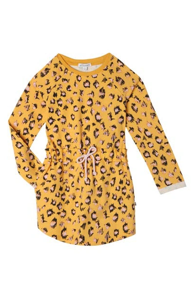 Art & Eden Kids' Juniper Leopard Dress In Scribble Leopard