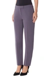 Anne Klein Cotton Blend Double Weave Pant In Black Forest