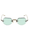JACQUES MARIE MAGE JACQUES MARIE MAGE RIMLESS GEOMETRIC SHAPED SUNGLASSES