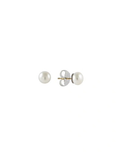 Lagos Luna 8mm Pearl Stud Earrings In Gray