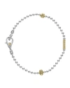 Lagos Caviar Icon 1-row Ball-chain Bracelet In Two Tone