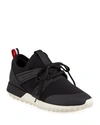 Moncler Black Emilia Sneakers In Black
