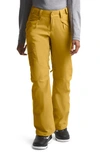 The North Face Freedom Waterproof Insulated Pants In Golden Spice