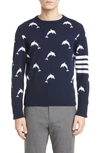 THOM BROWNE DOLPHIN CASHMERE SWEATER,MKA270A-00011