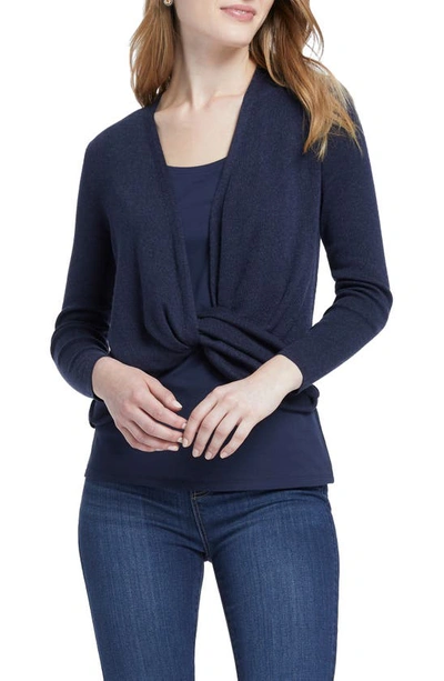 Nic And Zoe Petites Nic+zoe Petites Four-way Cardigan In Dark Indigo