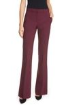 Theory Demitria 2 Stretch Good Wool Suit Pants In Mulberry