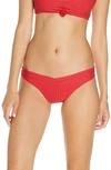 Frankies Bikinis Austin Bikini Bottoms In Cherry