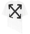 OFF-WHITE PRINTED COTTON-JERSEY T-SHIRT,P00447702