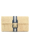 MARK CROSS SYLVETTE SMALL RAFFIA CLUTCH,P00440773