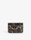 BURBERRY JODY LEOPARD PRINT LEATHER CARD HOLDER WITH CHAIN,278-72019980-8024828