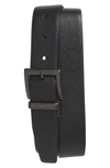 PRADA REVERSIBLE SAFFIANO LEATHER BELT,2CC004 2FAD 01