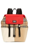 BURBERRY HAYDEN ARCHIVE CHECK NYLON BACKPACK,8023904