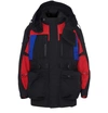 Burberry Detachable Puffer Colour-block Jacket In Black