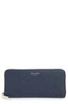 Kate Spade Margaux Leather Continental Wallet In Blazer Blue