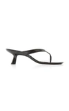 Simon Miller Black Patent Beep Thong  45 Sandals In Black