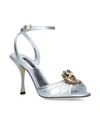 DOLCE & GABBANA LEATHER DEVOTION HEART SANDALS 90,14951942