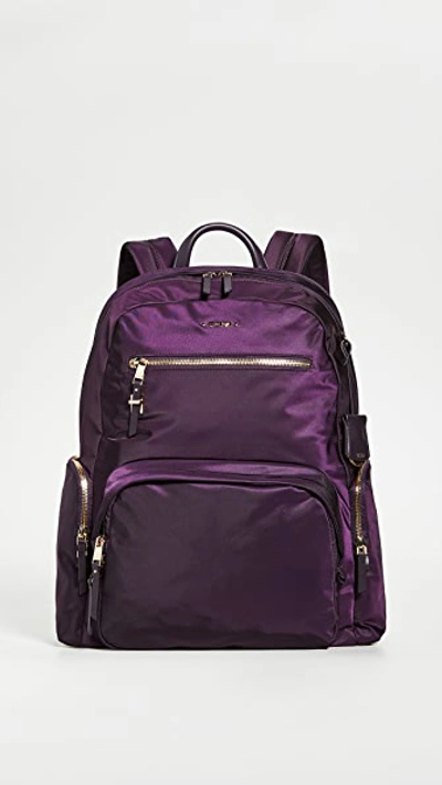 Tumi Voyager Carson Nylon Backpack In Blackberry