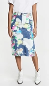 MOSCHINO PAINTED PENCIL SKIRT