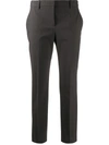 THEORY HIGH WAIST TAPERED LEG TROUSERS