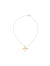 LE CHIC RADICAL MISMATCHED CROSS NECKLACE