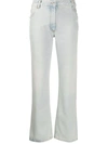Off-white Cropped Jeans In Blue