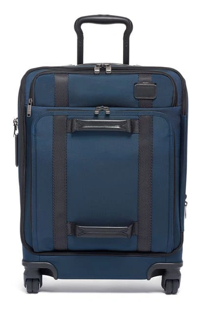 Tumi 22-inch Front Lid Recycled Wheeled Dual Access Continental Carry-on Bag In Navy
