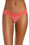 Hanky Panky Signature Lace Low Rise Thong In Ripe Water