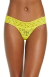 Hanky Panky Signature Lace Low Rise Thong In Zest Yellow