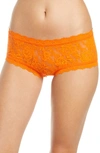 Hanky Panky 'signature Lace' Boyshorts In Satsuma Or