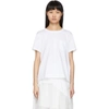 Sacai Pleated Sides T-shirt In 101 White