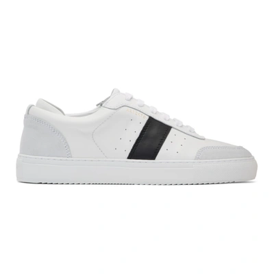 Axel Arigato White Dunk Stripe Suede Panel Low-top Leather Sneakers - 白色 In White