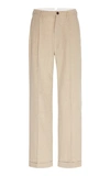 MAISON MARGIELA COTTON-BLEND STRAIGHT-LEG PANTS,764656