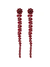 Simone Rocha Crystal-embellished Drop Earrings In Red