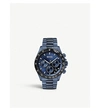 Hugo Boss Men's Chronograph Hero Blue Ion-plated Stainless Steel Bracelet Watch 43mm Women's Shoes In Blue