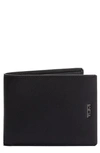 TUMI NASSAU GLOBAL DOUBLE LEATHER WALLET,130407-6153